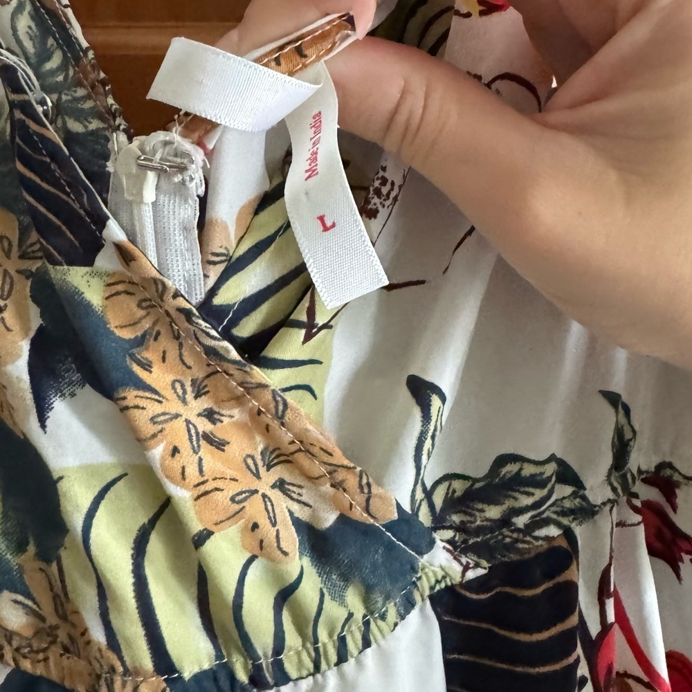 Floral Wrap Dress with Tie Waist - Picture 2 of 6